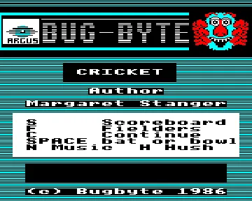 Cricket (1983)(Computer Rentals)[h TSTH] screen shot title